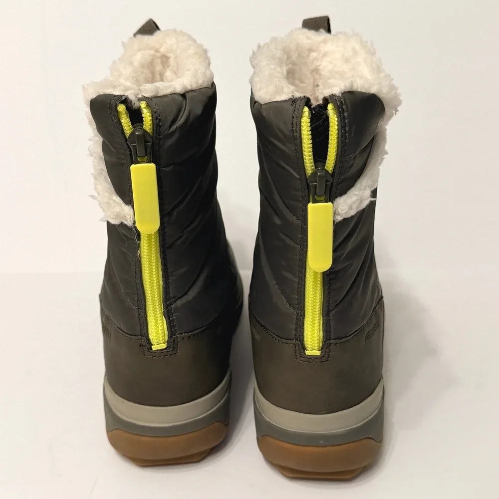 Merrell Snowcreek Sport Mid Zip Polar Snow Boots Womens 8 Olive Green J003720